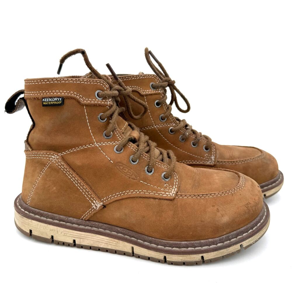 Keen Women's Leather Utility San Jose 6" Steel Toe Work Boots Size 6